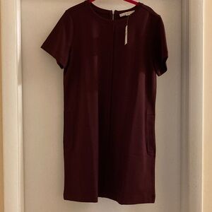 LOFT Deep Burgundy Dress